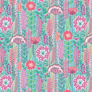 Tapet Seedheads, Raspberry Sky, Ohpopsi
