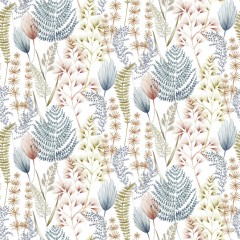 Tapet Summer Ferns, Denim, Ohpopsi