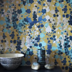 Tapet Blossom, Royal Mustard, Ohpopsi