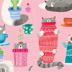 Tapet Kitten Kaboodle, Bubblegum, Ohpopsi