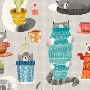 Tapet Kitten Kaboodle, Peanut Butter, Ohpopsi