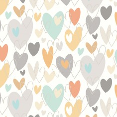 Tapet Pop Hearts, Honey Mallow, Ohpopsi