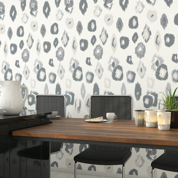 Animal Ikat, Wilderness White & Stone, Ohpopsi