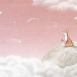 Fox on the Moon - Pink, Oliver Robins