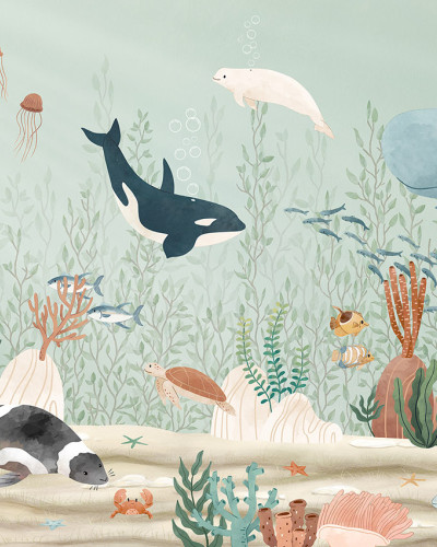 Tapet cu peisaj marin Kelp Forest, Oliver Robins
