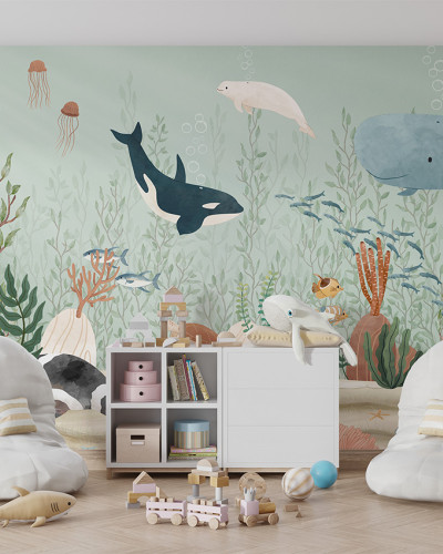 Tapet cu peisaj marin Kelp Forest, Oliver Robins