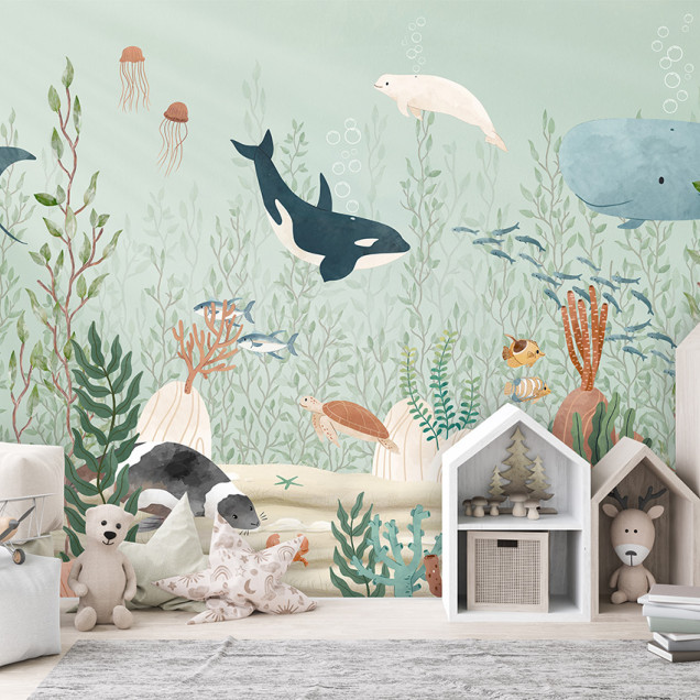 Tapet cu peisaj marin Kelp Forest, Oliver Robins