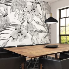 Fototapet Paradise Flamingo M, Noir, Origin Murals, 300x240cm