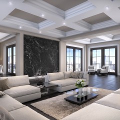 Fototapet Marble M, Black, Origin Murals, 300x240cm