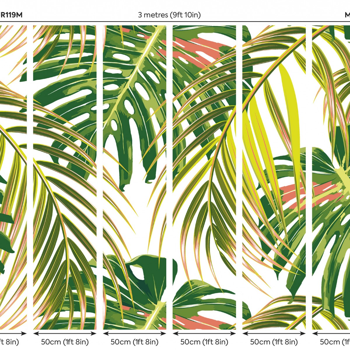 Fototapet Tropical Leaves M, Citrus, Origin Murals, 300x240cm,  