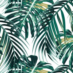 Fototapet Tropical Leaves M, Emerald, Origin Murals, 300x240cm