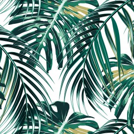 Fototapet Tropical Leaves M, Emerald, Origin Murals, 300x240cm