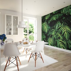 Fototapet Rainforest Leaves M, Emerald, Origin Murals, 300x240cm