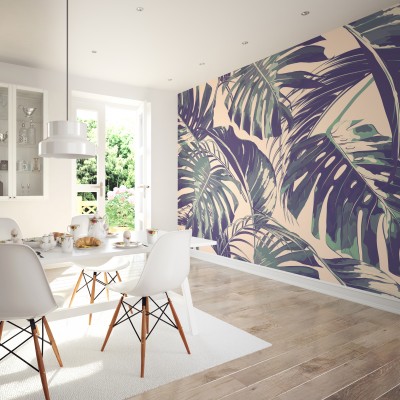 Fototapet Palm Leaves L, Blush & Jade, Origin Murals, 350x280cm,  