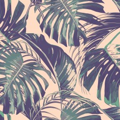 Fototapet Palm Leaves L, Blush & Jade, Origin Murals, 350x280cm