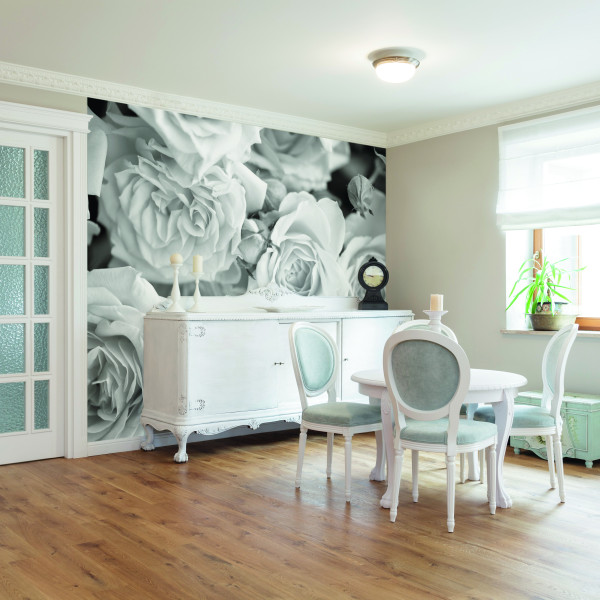 Petals L, Dove Grey, Origin Murals, 350x280cm