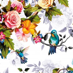 Fototapet Hummingbird Garden L, Multi, Origin Murals, 350x280cm