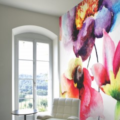 Fototapet Watercolour Flora M, Multi Bright, Origin Murals, 300x240cm
