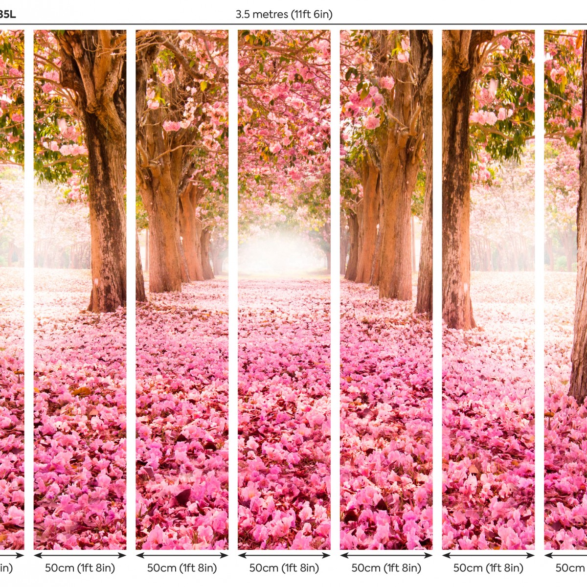 Fototapet Blossom Trees L, Rose Pink, Origin Murals, 350x280cm,  