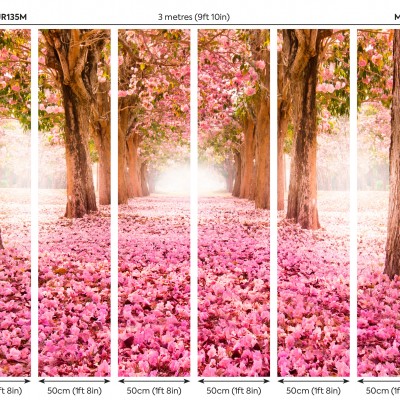 Fototapet Blossom Trees M, Rose Pink, Origin Murals, 300x240cm,  