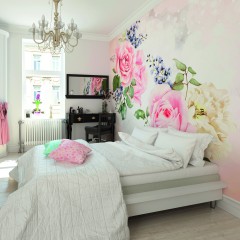 Fototapet Roses & Sparkles L, Rose Pink, Origin Murals, 350x280cm