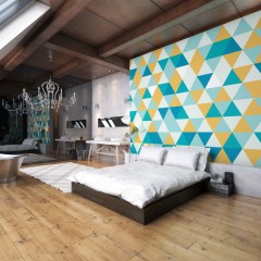 Fototapet Geometric M, Jade & Mustard, Origin Murals, 300x240cm