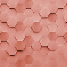 Fototapet Metal Hexagons L, Rust, Origin Murals, 350x280cm