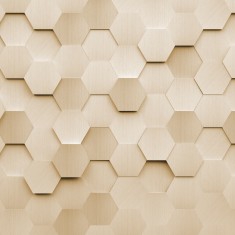Fototapet Metal Hexagons L, Gold, Origin Murals, 350x280cm