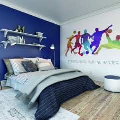 Fototapet Geo Footballers M, Multi, Origin Murals, 300x240cm