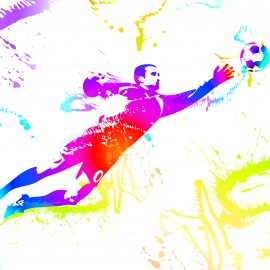 Fototapet Football Goalkeeper M, Multi, Origin Murals, 300x240cm