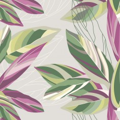 Fototapet Botanical Calathea Leaves M, Grey, Origin Murals, 300x240cm