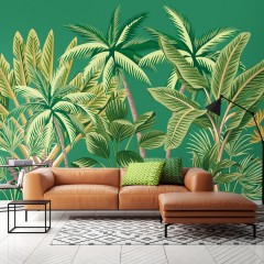 Fototapet Tropical Palm Trees M, Green, Origin Murals, 300x240cm