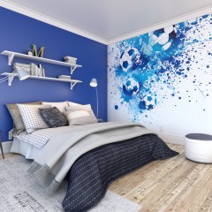 Fototapet Football Splash L, Blue, Origin Murals, 350x280cm