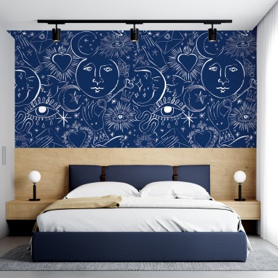 Mystic, Fond Lazuli, PaperMint pe perete