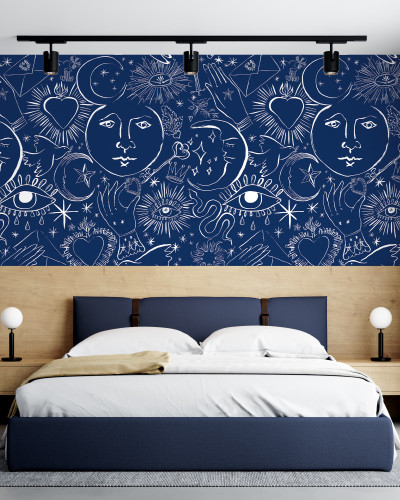 Mystic, Fond Lazuli, PaperMint pe perete