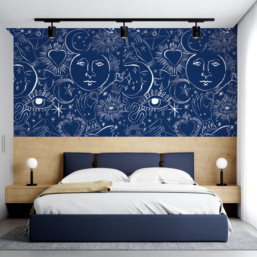 Mystic, Fond Lazuli, PaperMint pe perete