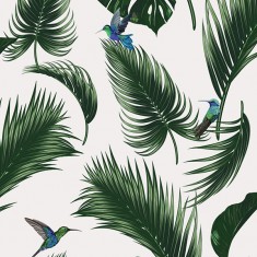 Tapet Jungle, Blanc Craie, 5.3mp / rola, PaperMint