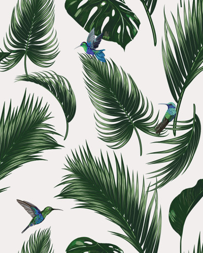 Jungle, Blanc Craie, 5.3mp / rola, PaperMint