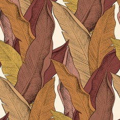 Tapet Leaf, Grenat, 5.3mp / rola, PaperMint