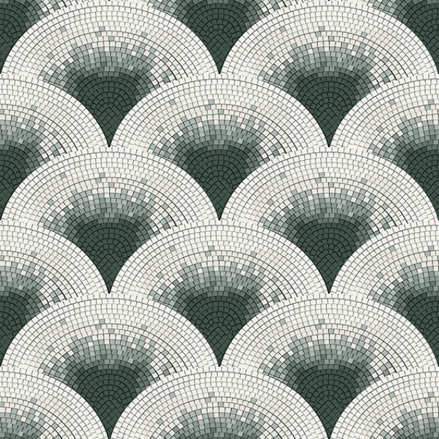 Tapet Mosaïc, Gris, cu design geometric, perfect pentru a crea un accent elegant în living, dormitor sau birou.