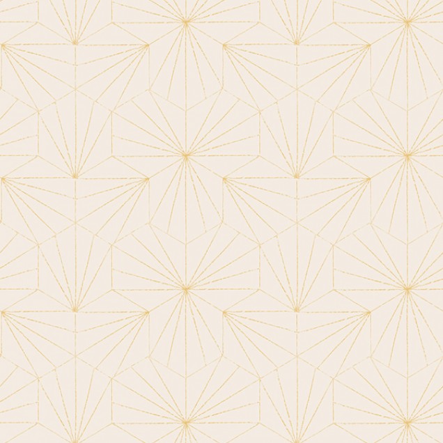 Tapet cu model geometric minimalist și accente aurii