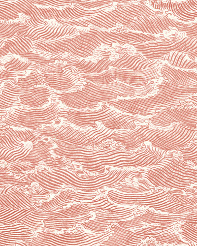 Tapet cu design Waves Corail, cu un design modern și elegant, cu un strop de culoare vibrantă.