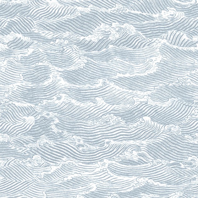 Tapet Waves Gris Perle, cu un design unic, cu valuri delicate, în nuanțe de gri perle.