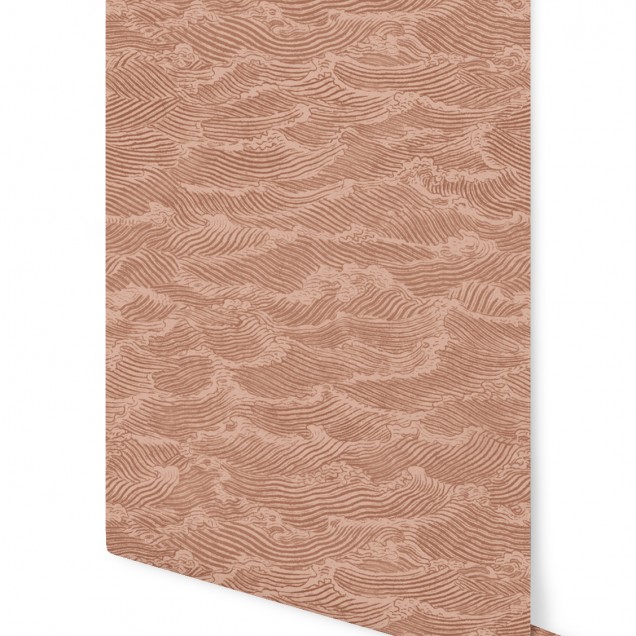 Waves Mer Rouge tapet cu design abstract cu valuri