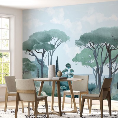Tapet Riviera cu design modern si culori vibrante.