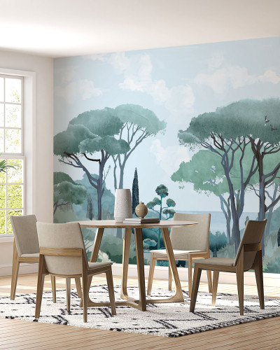 Tapet Riviera cu design modern si culori vibrante.
