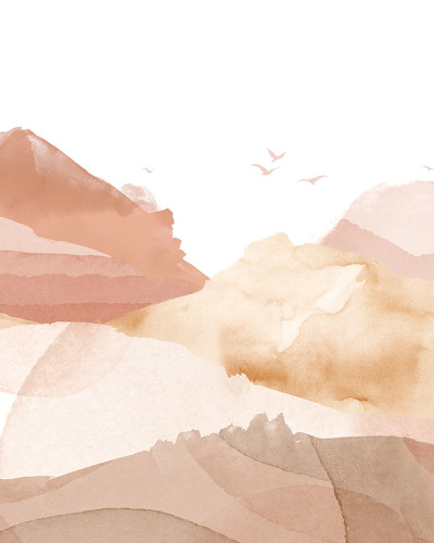 Hills, Moonlight, PaperMint