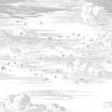 Envolée, Bleu Perle - Fond Grisaille, PaperMint