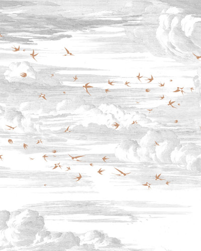 Envolée, Terre de Sienne - Fond Grisaille, PaperMint