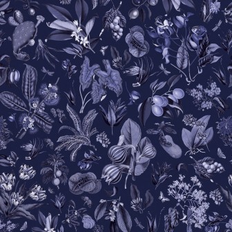 Fototapet Jardin d'Autrefois, Bleu de Minuit, PaperMint